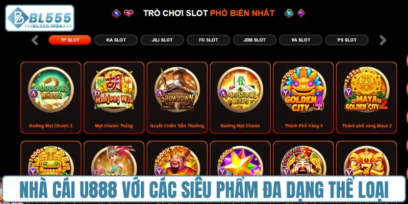 Nhà Cái U888 - Lý Do Khiến Game Thủ Tin Tưởng Lựa Chọn 3 Nhà cái U888 với các siêu phẩm đa dạng thể loại